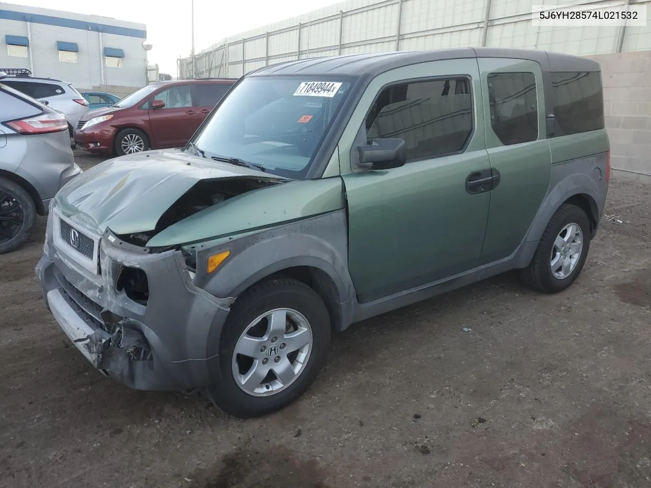 2004 Honda Element Ex VIN: 5J6YH28574L021532 Lot: 71849944