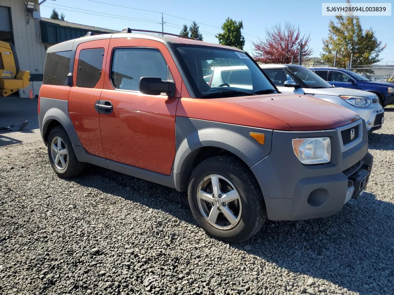 2004 Honda Element Ex VIN: 5J6YH28594L003839 Lot: 73600454