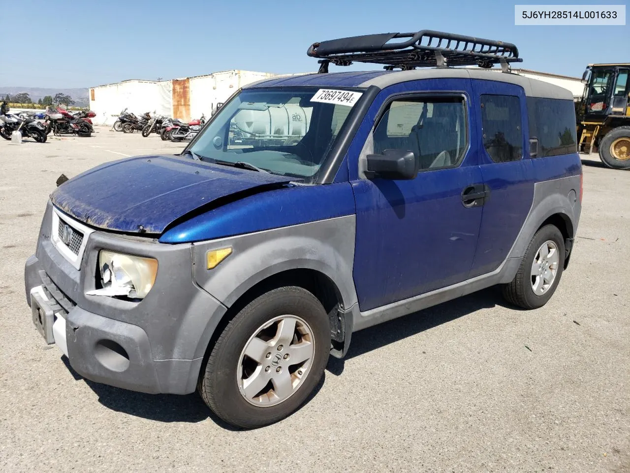 2004 Honda Element Ex VIN: 5J6YH28514L001633 Lot: 73697494