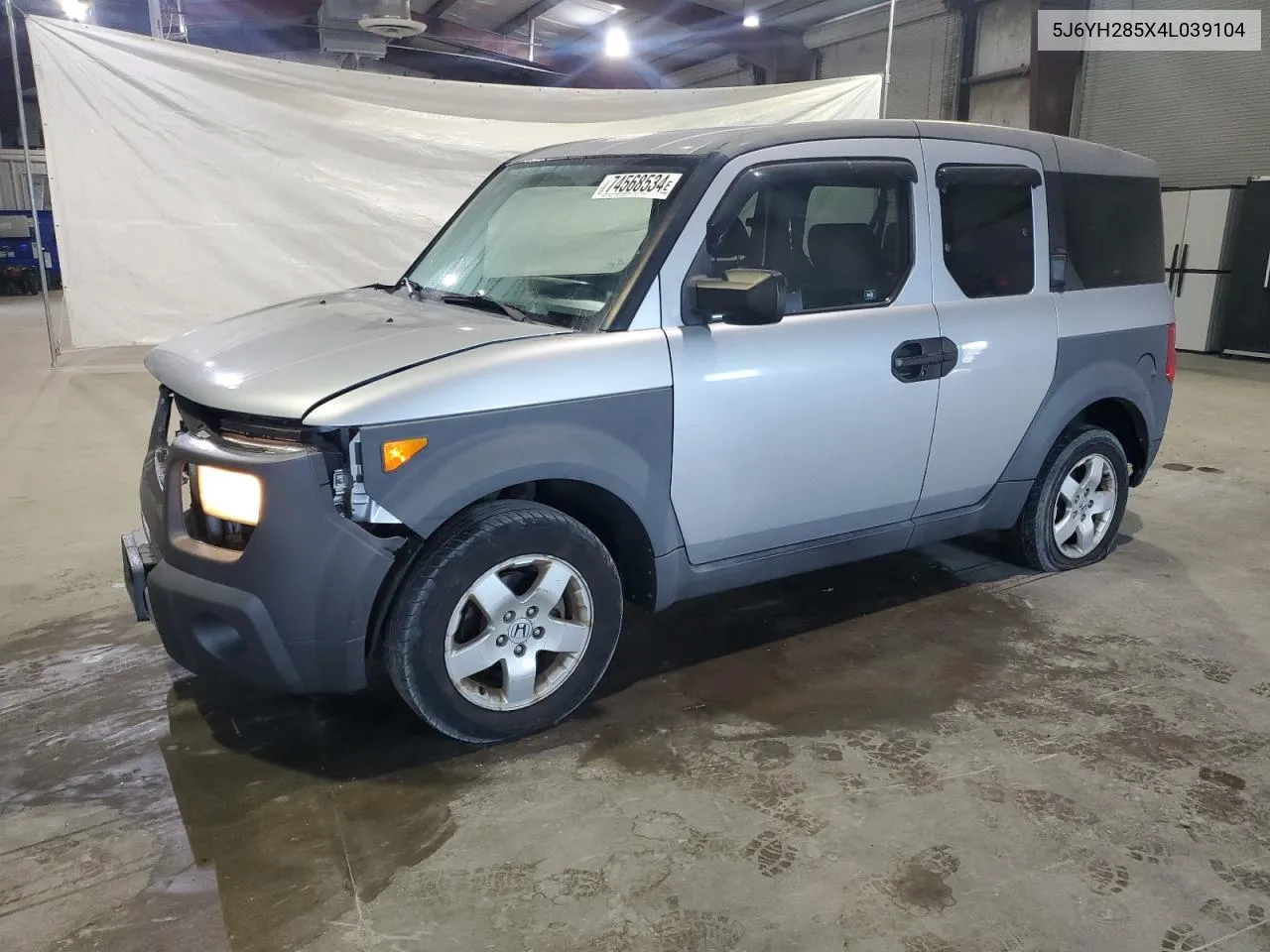 2004 Honda Element Ex VIN: 5J6YH285X4L039104 Lot: 74568534