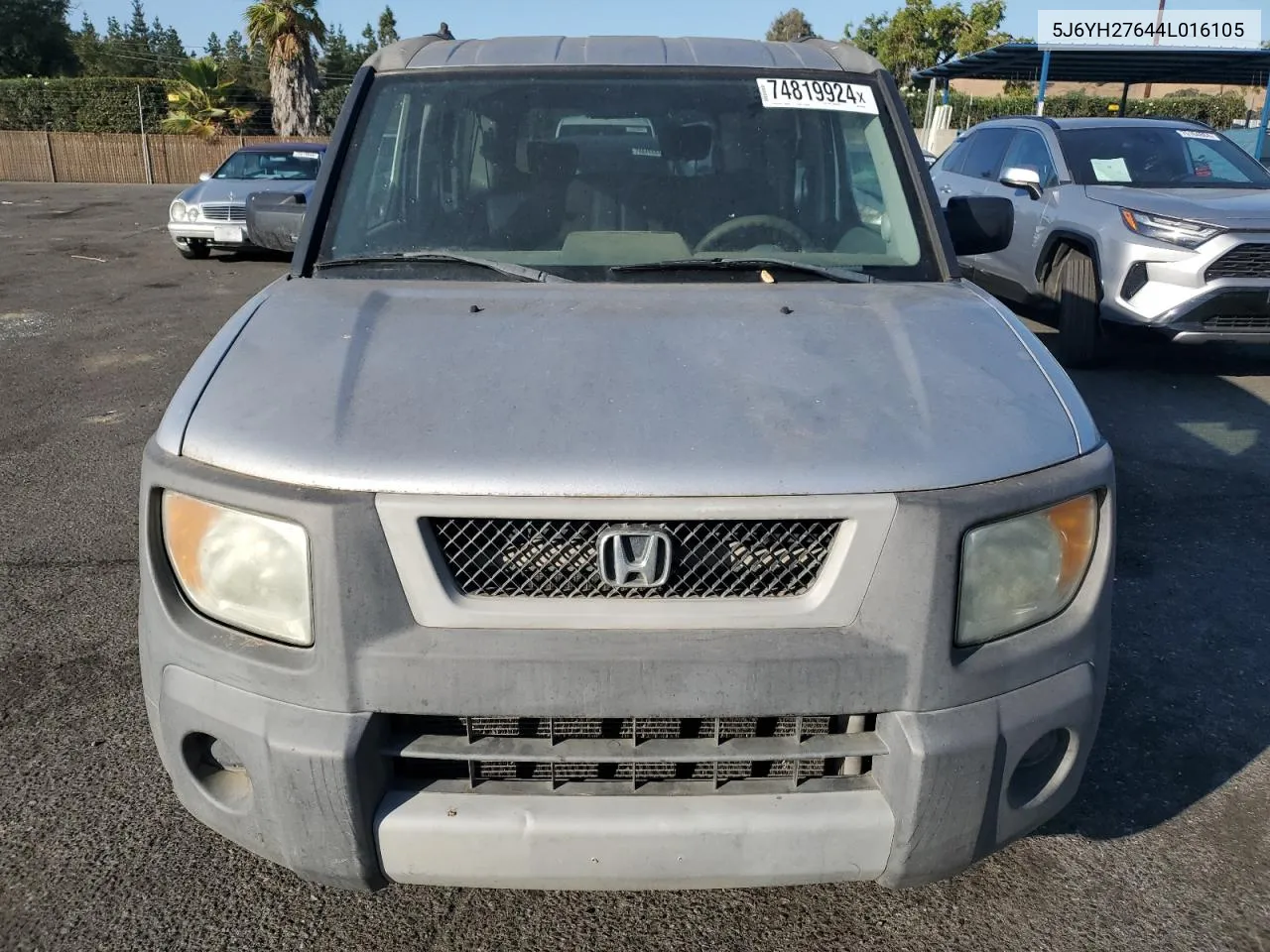 2004 Honda Element Ex VIN: 5J6YH27644L016105 Lot: 74819924