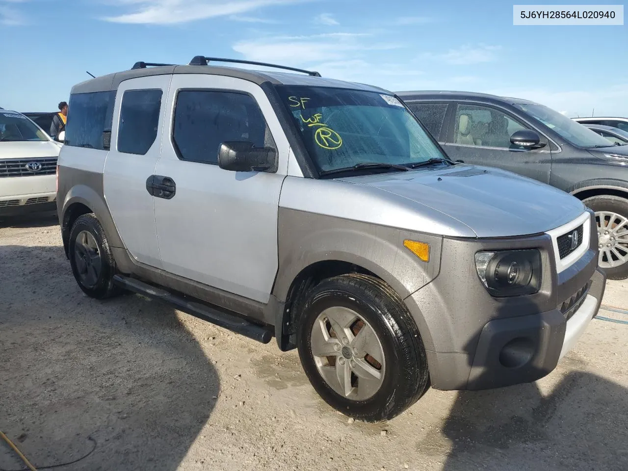 2004 Honda Element Ex VIN: 5J6YH28564L020940 Lot: 74912514