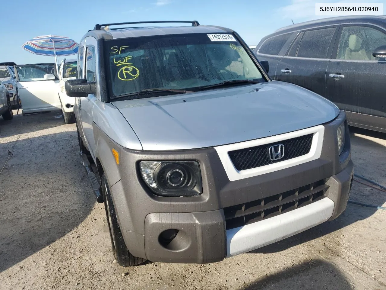 2004 Honda Element Ex VIN: 5J6YH28564L020940 Lot: 74912514