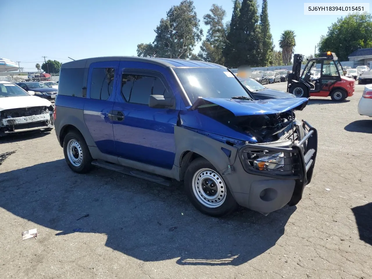 2004 Honda Element Lx VIN: 5J6YH18394L015451 Lot: 75278794