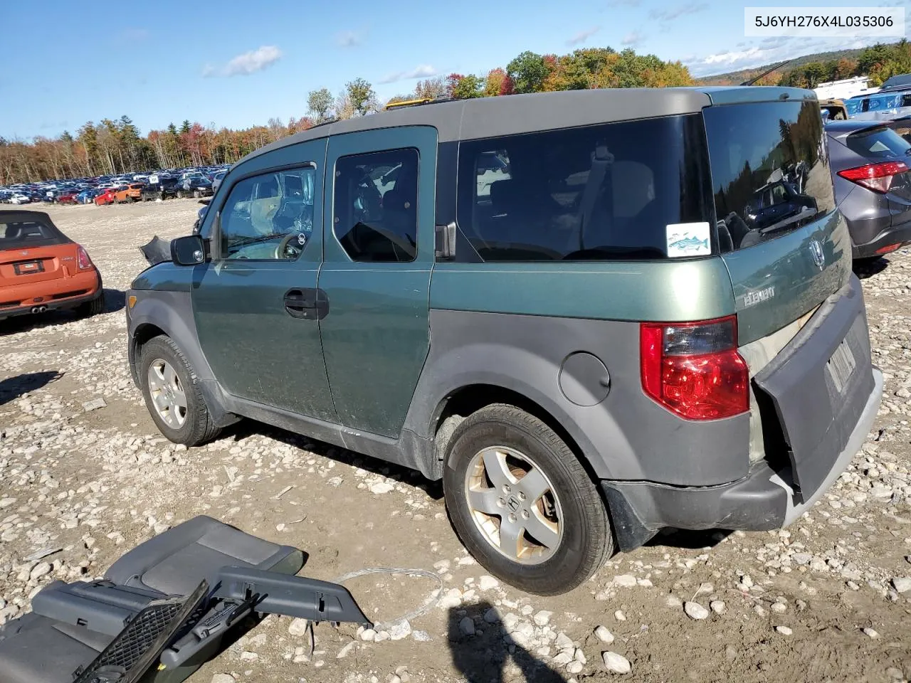 2004 Honda Element Ex VIN: 5J6YH276X4L035306 Lot: 75327354