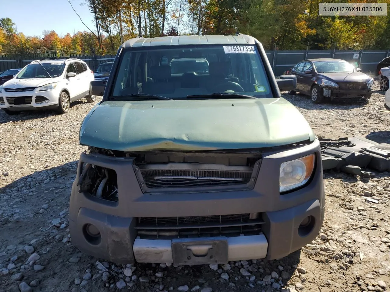 2004 Honda Element Ex VIN: 5J6YH276X4L035306 Lot: 75327354