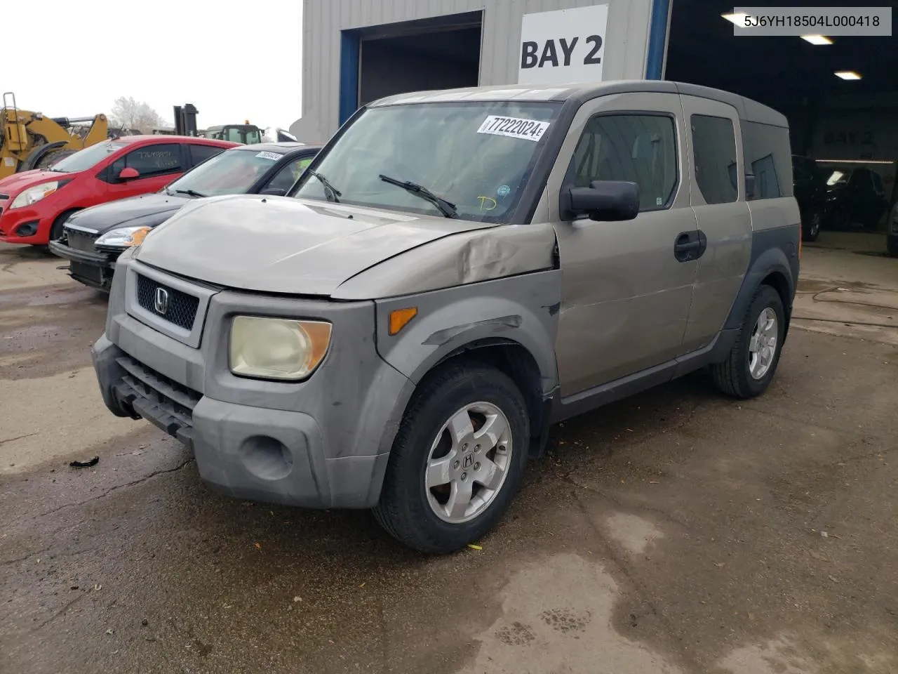 2004 Honda Element Ex VIN: 5J6YH18504L000418 Lot: 77222024