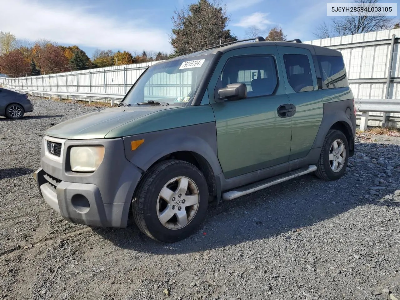 2004 Honda Element Ex VIN: 5J6YH28584L003105 Lot: 79249704