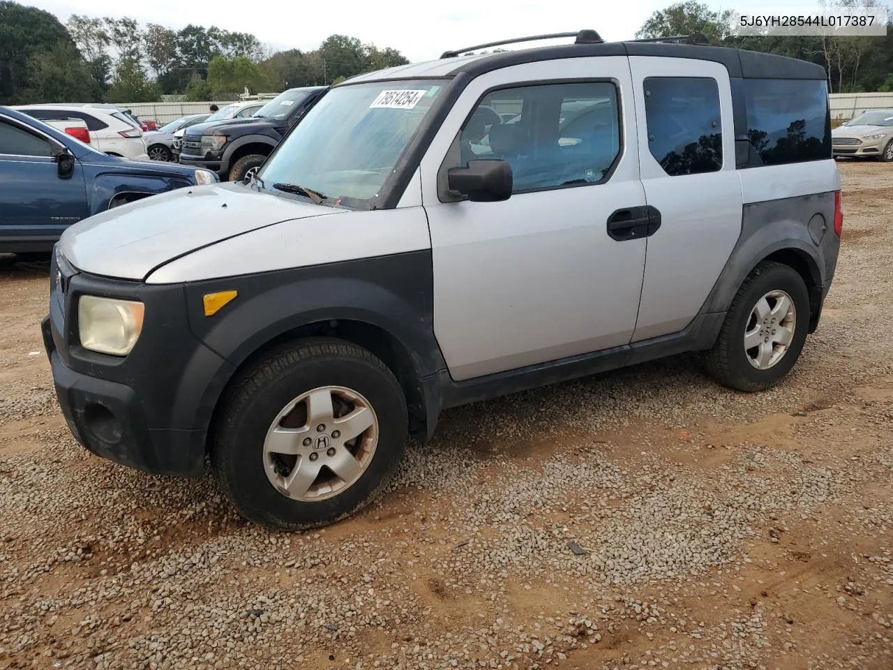 2004 Honda Element Ex VIN: 5J6YH28544L017387 Lot: 79514254