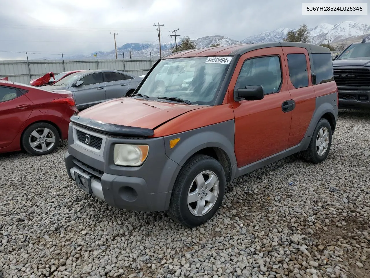 2004 Honda Element Ex VIN: 5J6YH28524L026346 Lot: 80845494