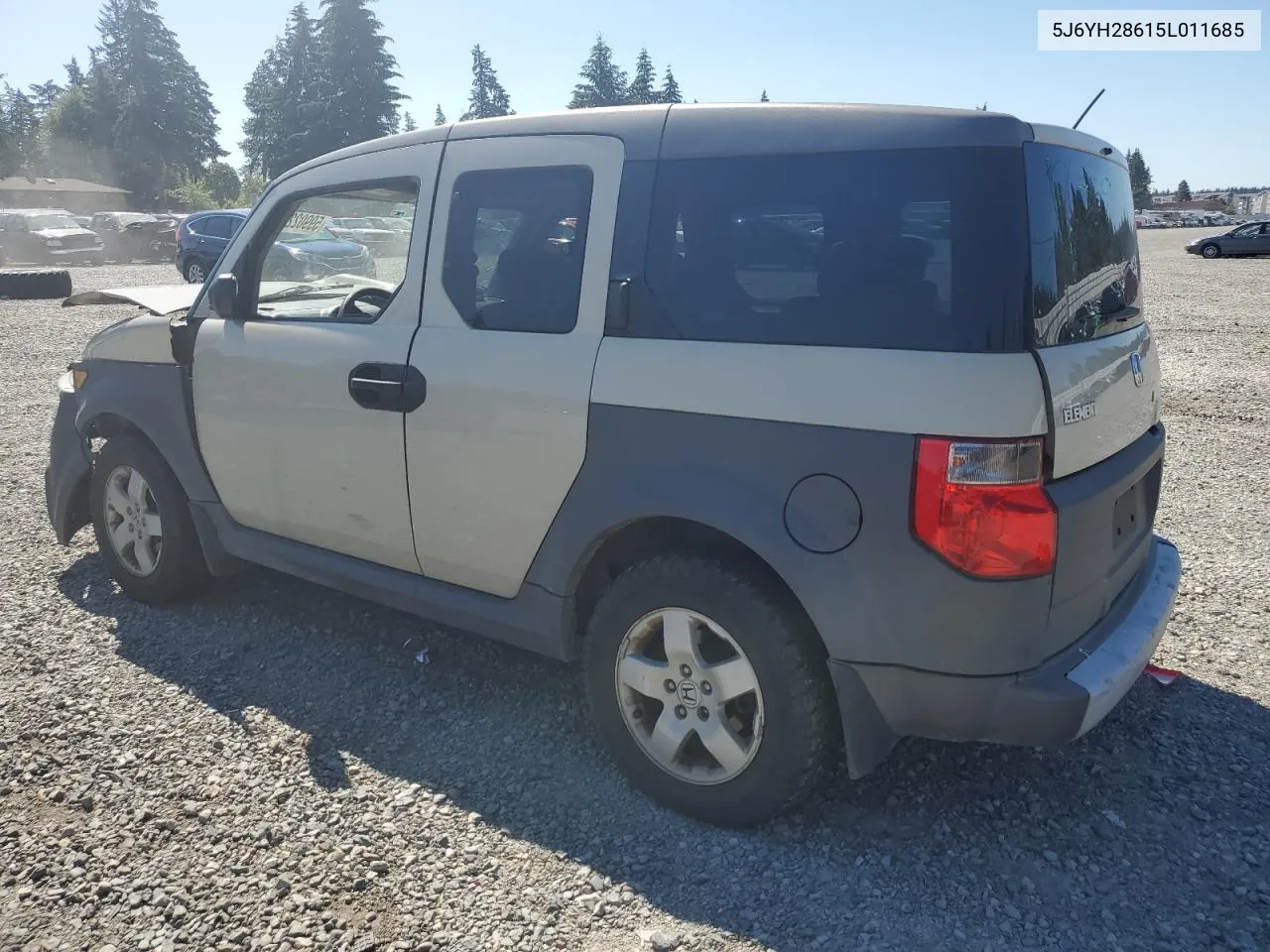 2005 Honda Element Ex VIN: 5J6YH28615L011685 Lot: 59902284