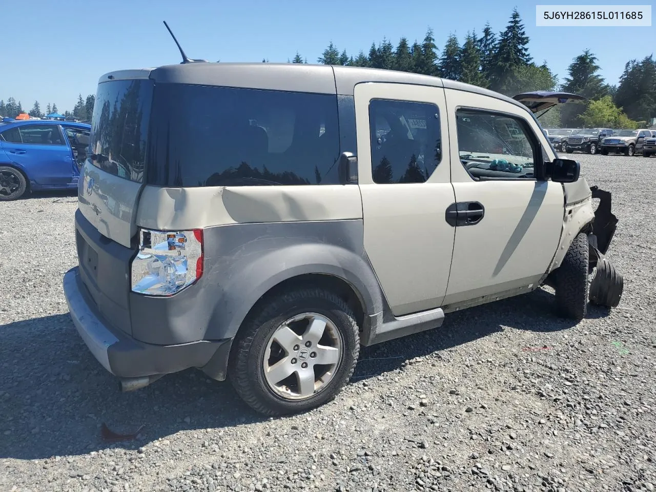 2005 Honda Element Ex VIN: 5J6YH28615L011685 Lot: 59902284