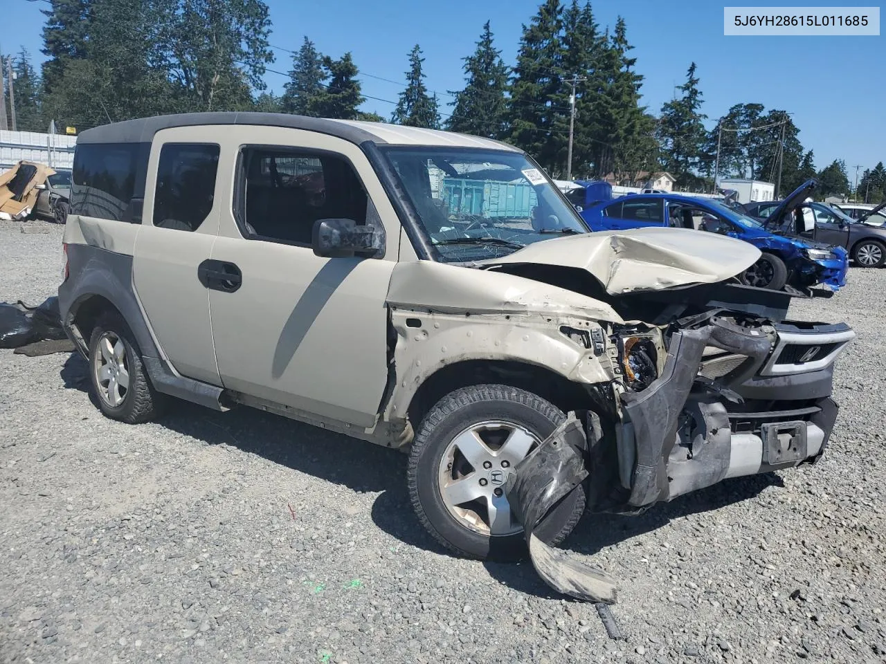 2005 Honda Element Ex VIN: 5J6YH28615L011685 Lot: 59902284