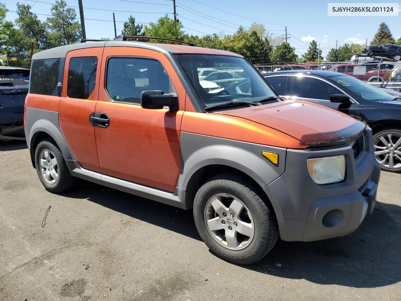 2005 Honda Element Ex VIN: 5J6YH286X5L001124 Lot: 67042184