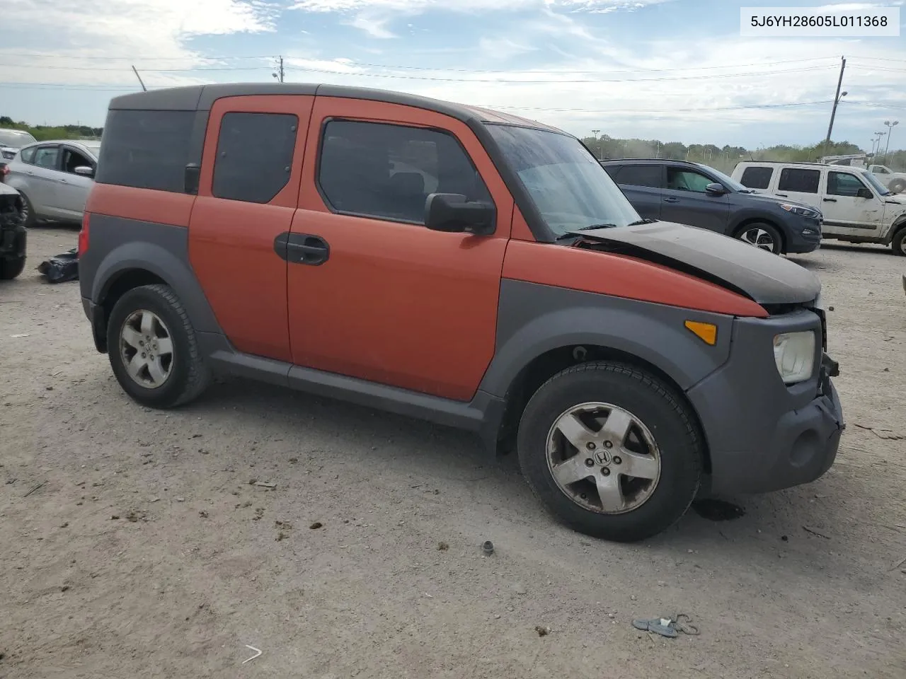 2005 Honda Element Ex VIN: 5J6YH28605L011368 Lot: 68131424