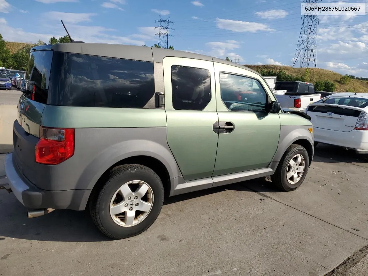 2005 Honda Element Ex VIN: 5J6YH28675L020567 Lot: 70057244