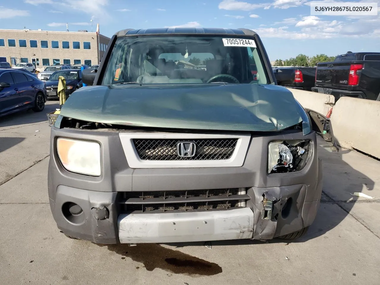 2005 Honda Element Ex VIN: 5J6YH28675L020567 Lot: 70057244