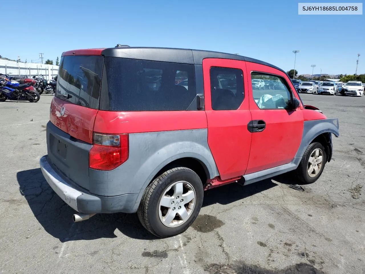 2005 Honda Element Ex VIN: 5J6YH18685L004758 Lot: 70340084