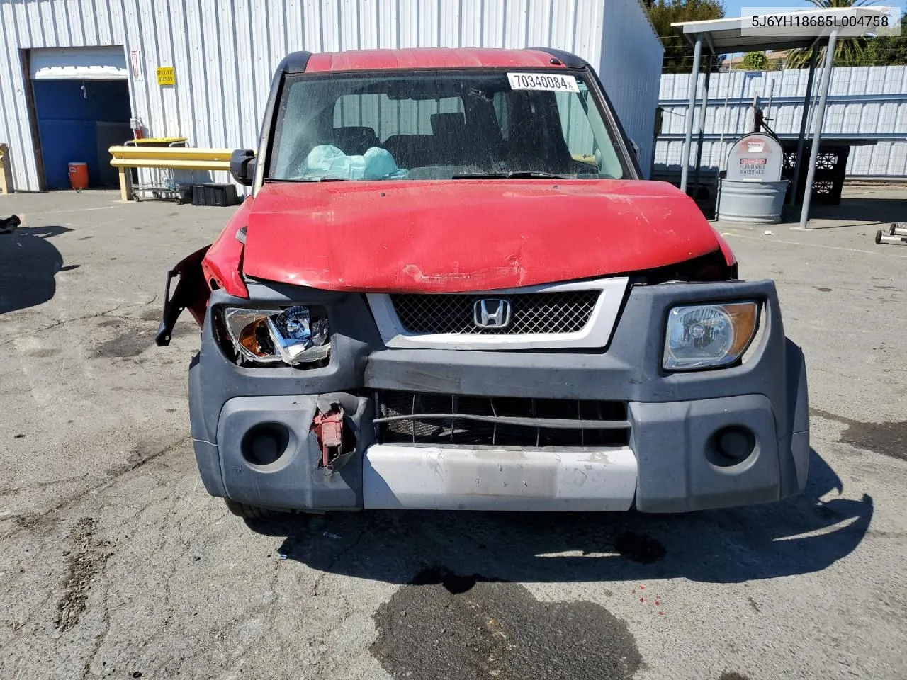 2005 Honda Element Ex VIN: 5J6YH18685L004758 Lot: 70340084