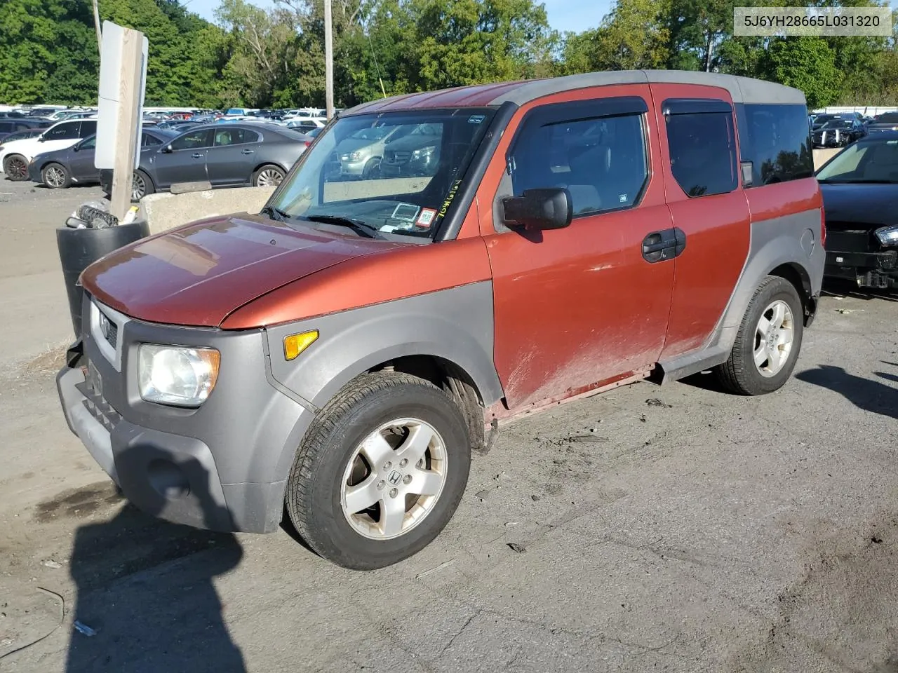 2005 Honda Element Ex VIN: 5J6YH28665L031320 Lot: 70446164