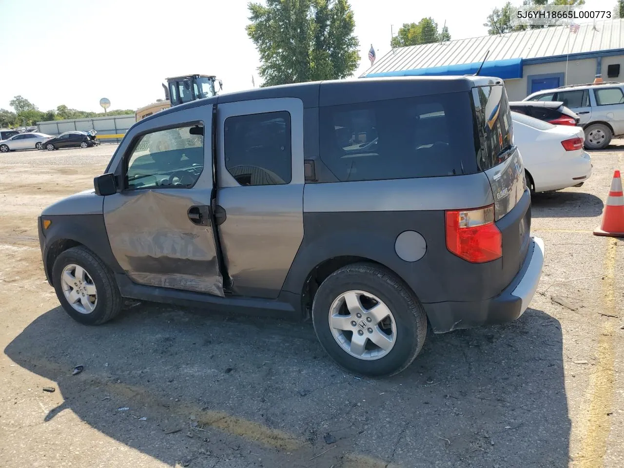 2005 Honda Element Ex VIN: 5J6YH18665L000773 Lot: 72038844