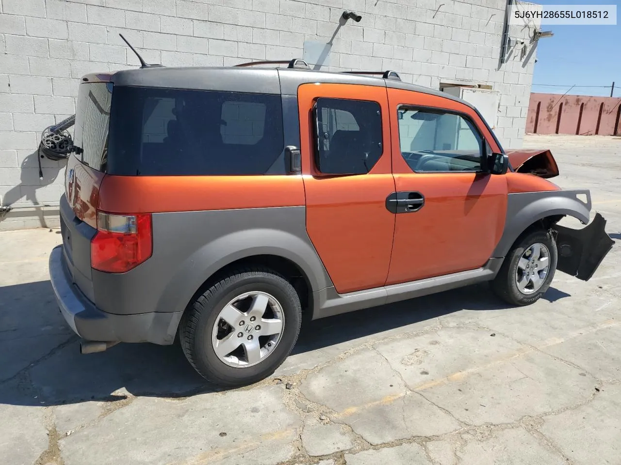 2005 Honda Element Ex VIN: 5J6YH28655L018512 Lot: 72057824