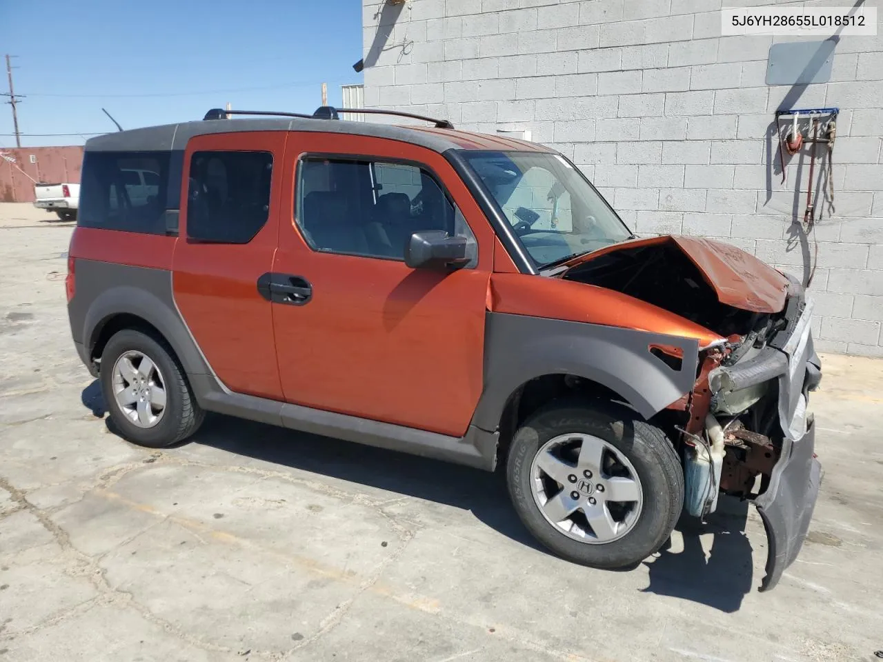 2005 Honda Element Ex VIN: 5J6YH28655L018512 Lot: 72057824