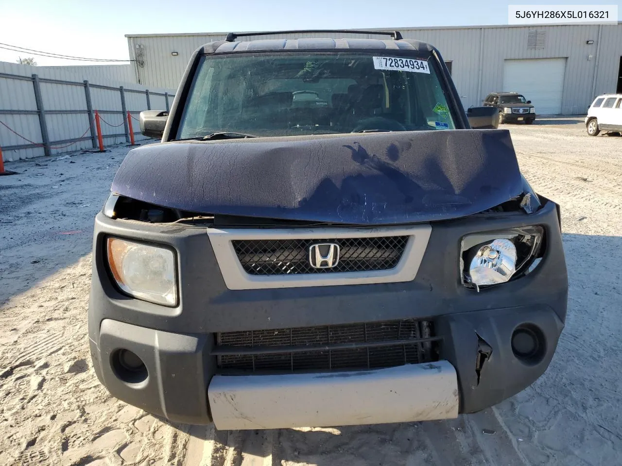 2005 Honda Element Ex VIN: 5J6YH286X5L016321 Lot: 72834934