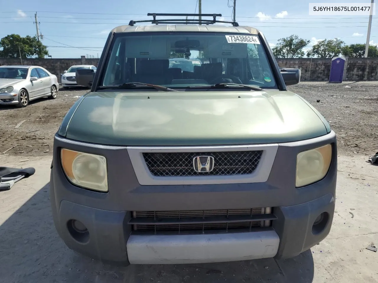 2005 Honda Element Ex VIN: 5J6YH18675L001477 Lot: 73438624