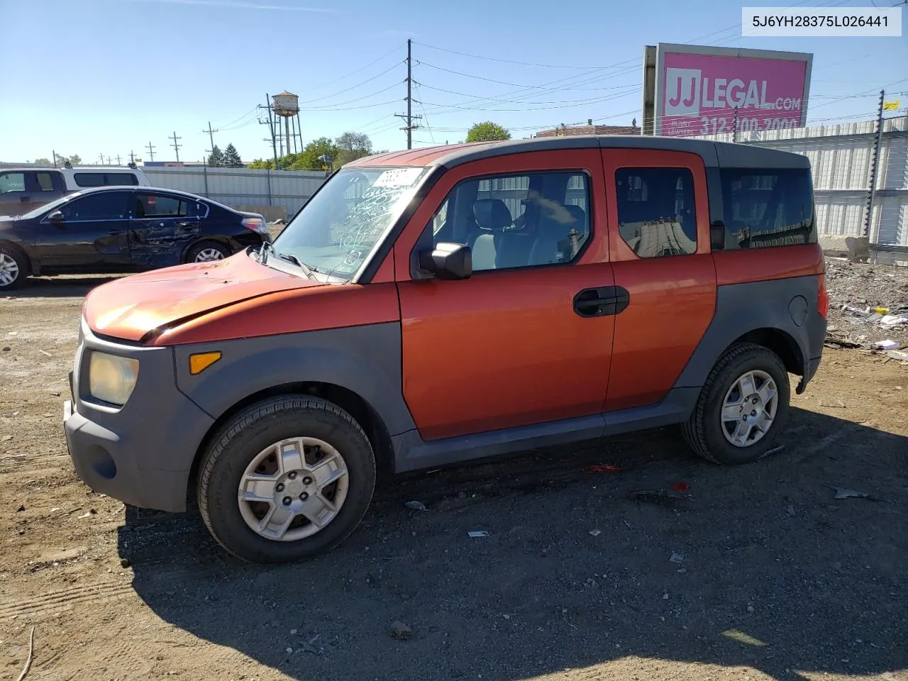 2005 Honda Element Lx VIN: 5J6YH28375L026441 Lot: 73809794