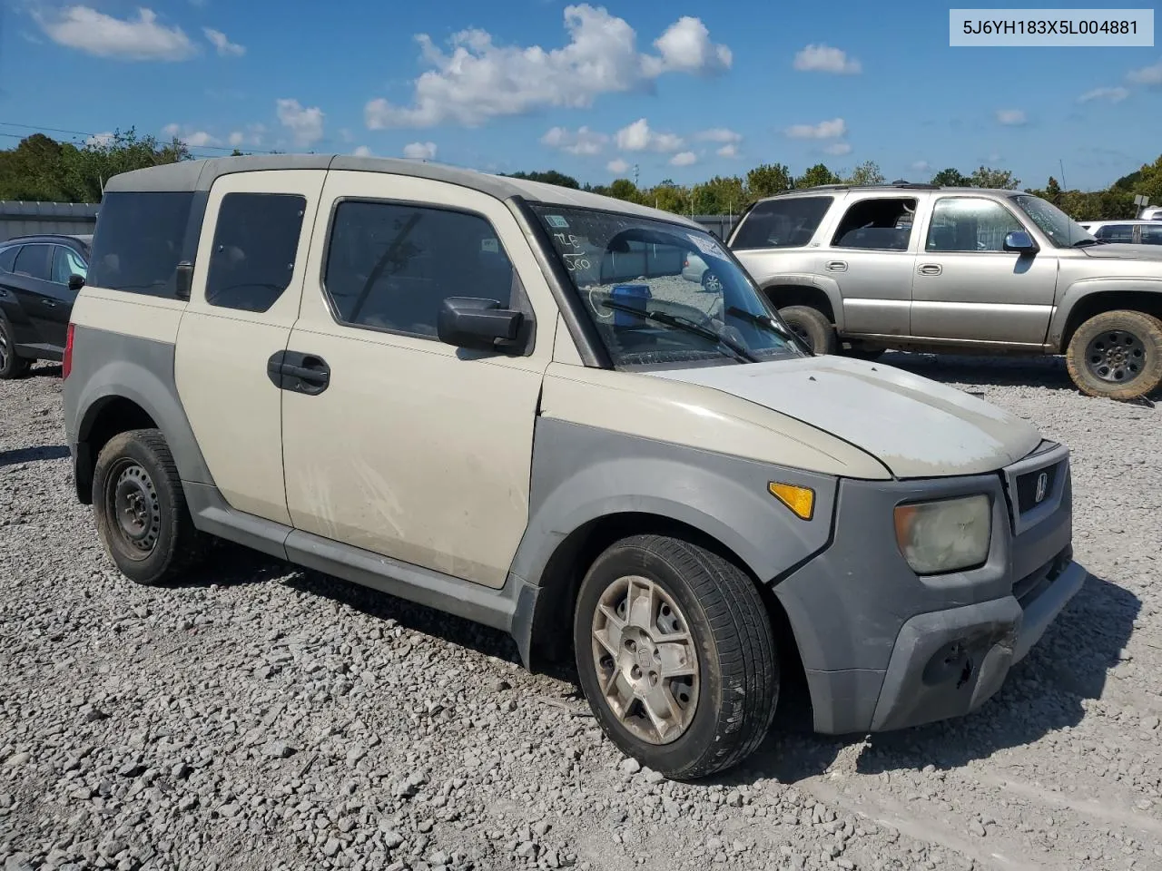 2005 Honda Element Lx VIN: 5J6YH183X5L004881 Lot: 73855334