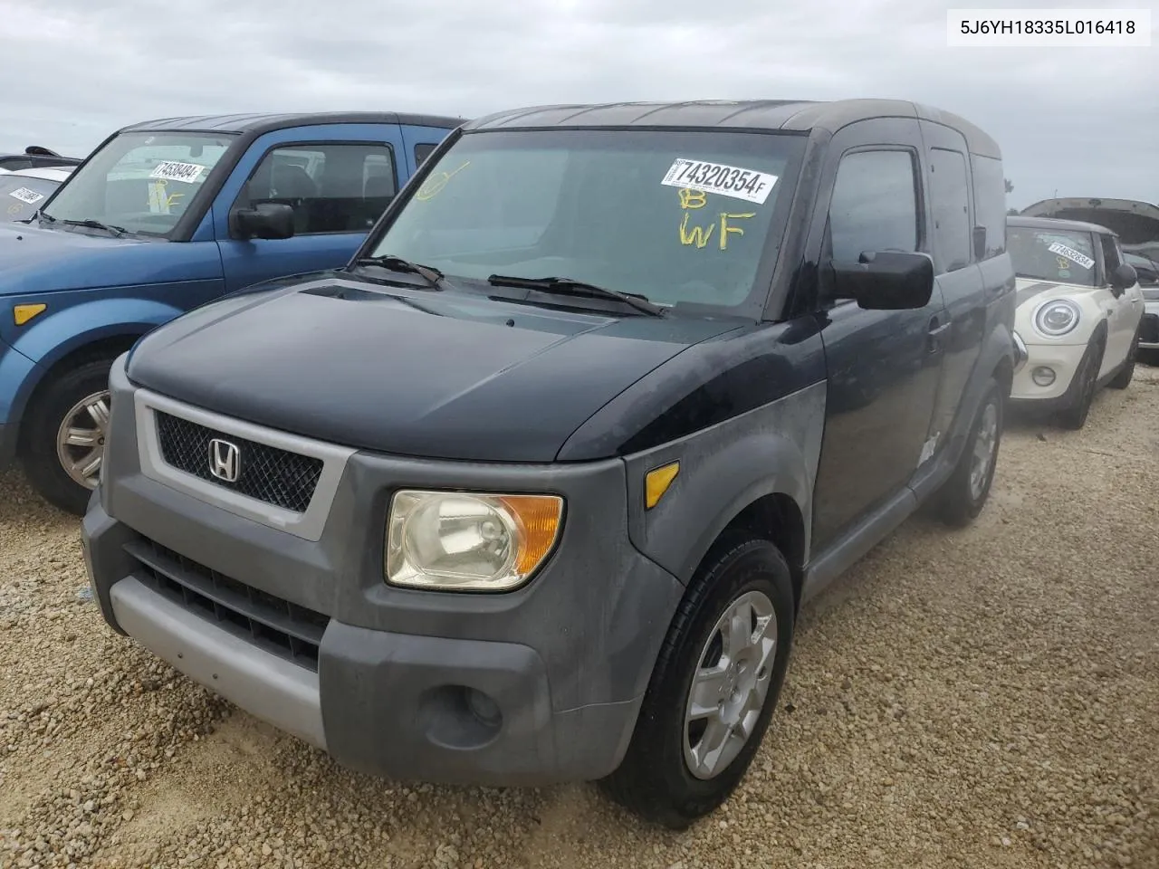 2005 Honda Element Lx VIN: 5J6YH18335L016418 Lot: 74320354