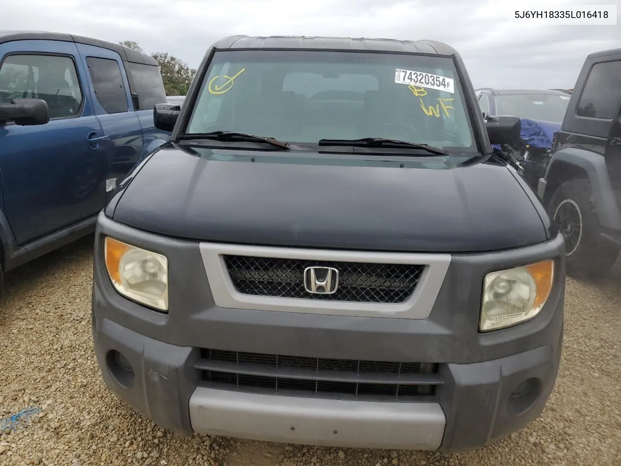 2005 Honda Element Lx VIN: 5J6YH18335L016418 Lot: 74320354