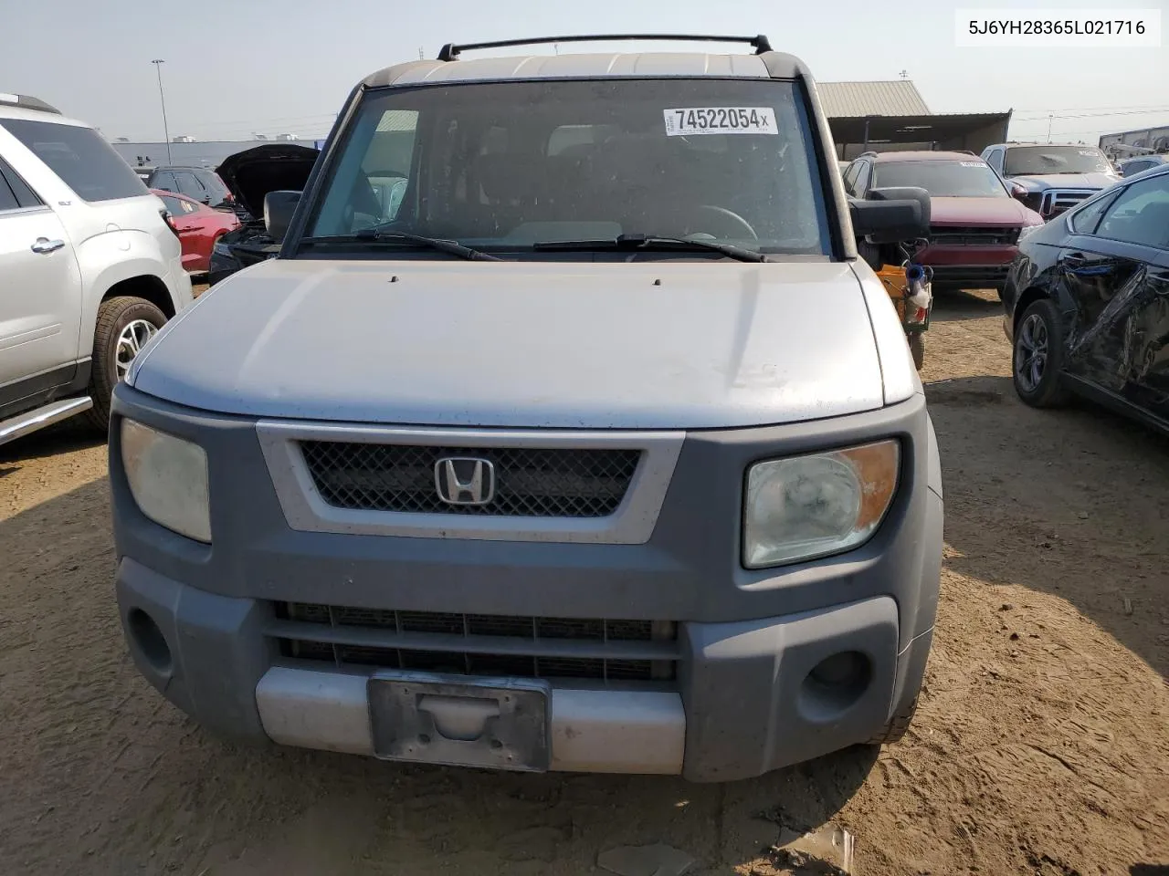 2005 Honda Element Lx VIN: 5J6YH28365L021716 Lot: 74522054