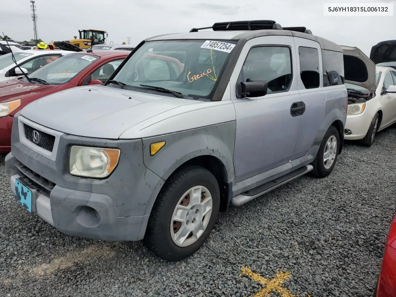 2005 Honda Element Lx VIN: 5J6YH18315L006132 Lot: 74857254