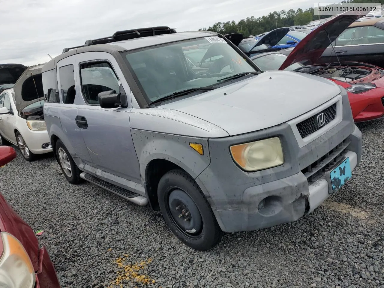 2005 Honda Element Lx VIN: 5J6YH18315L006132 Lot: 74857254