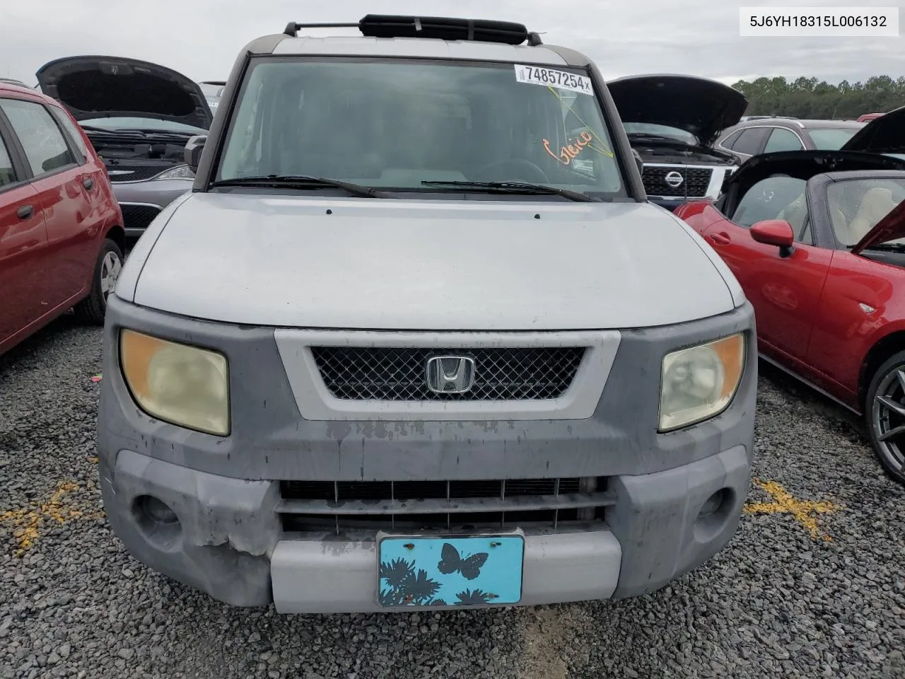 2005 Honda Element Lx VIN: 5J6YH18315L006132 Lot: 74857254