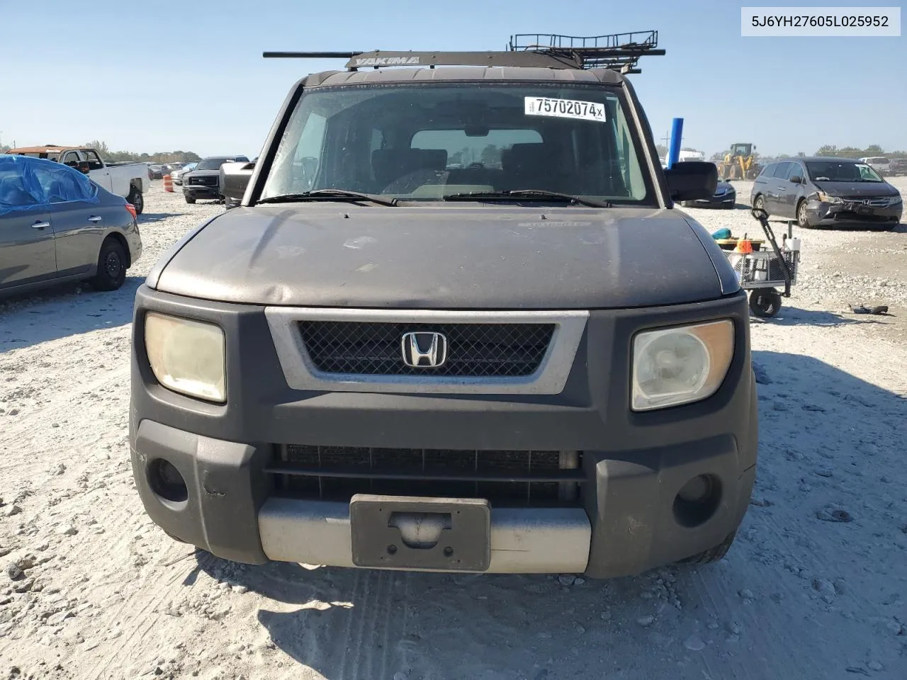 2005 Honda Element Ex VIN: 5J6YH27605L025952 Lot: 75702074