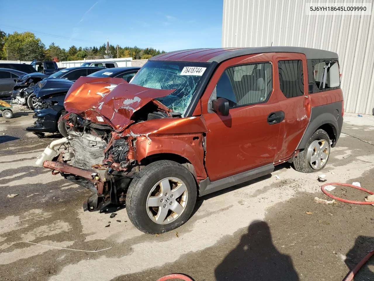 2005 Honda Element Ex VIN: 5J6YH18645L009990 Lot: 76418744