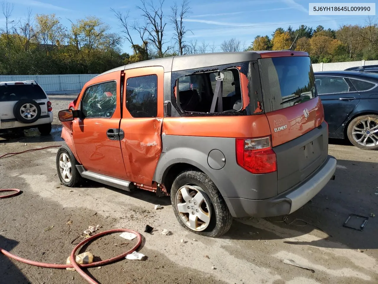 2005 Honda Element Ex VIN: 5J6YH18645L009990 Lot: 76418744