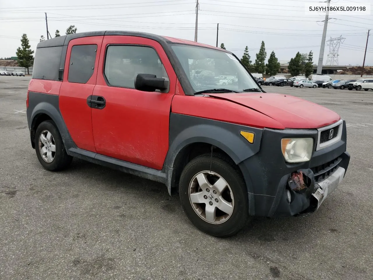 2005 Honda Element Ex VIN: 5J6YH186X5L009198 Lot: 76627494