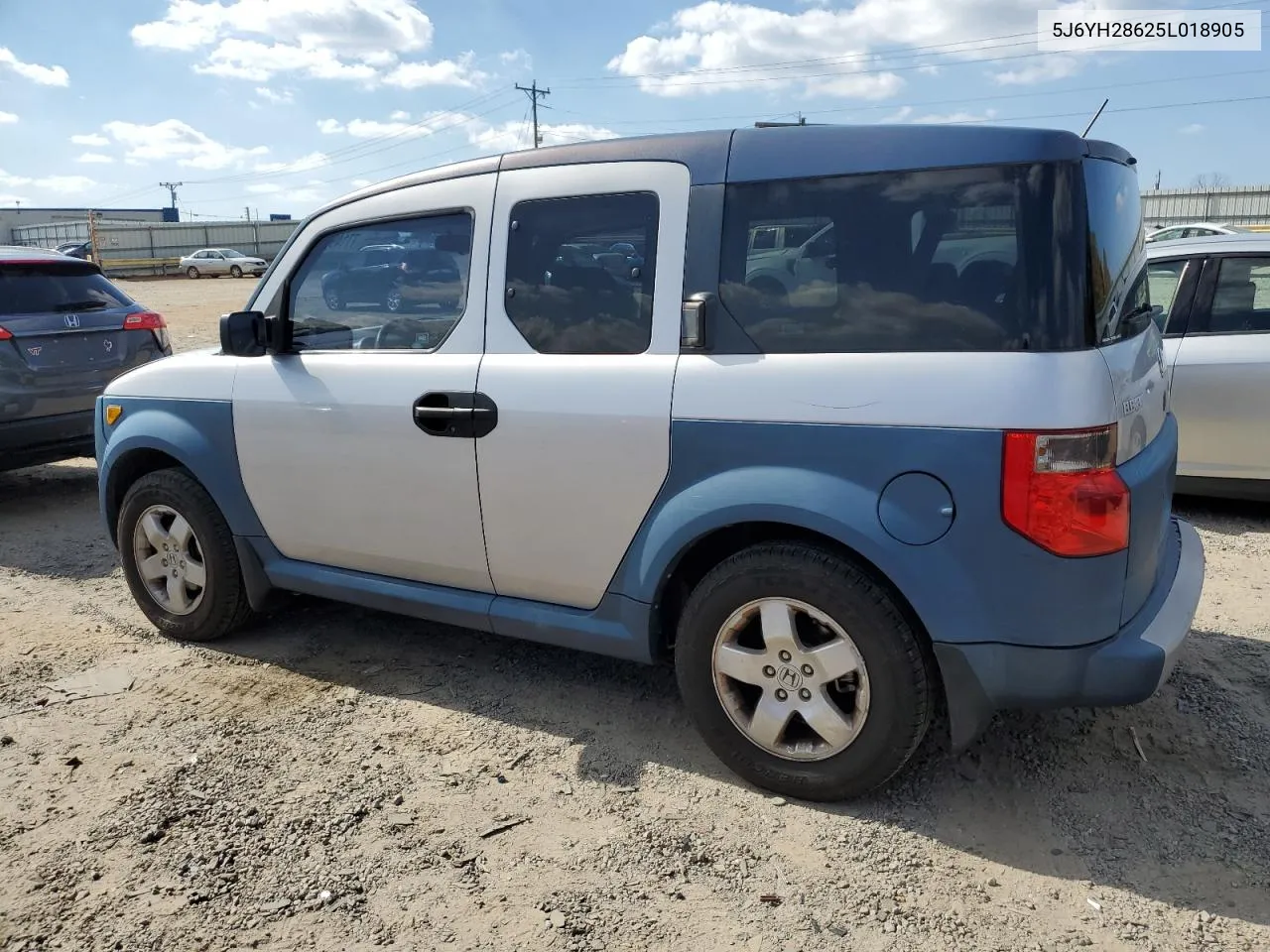 2005 Honda Element Ex VIN: 5J6YH28625L018905 Lot: 77149134