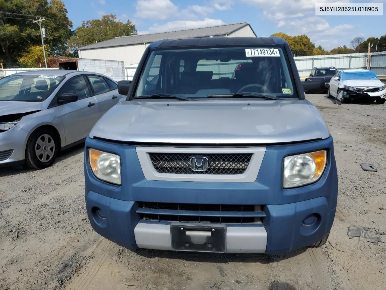 2005 Honda Element Ex VIN: 5J6YH28625L018905 Lot: 77149134