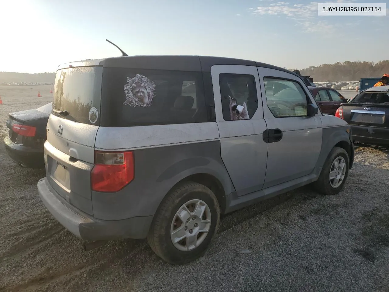 5J6YH28395L027154 2005 Honda Element Lx