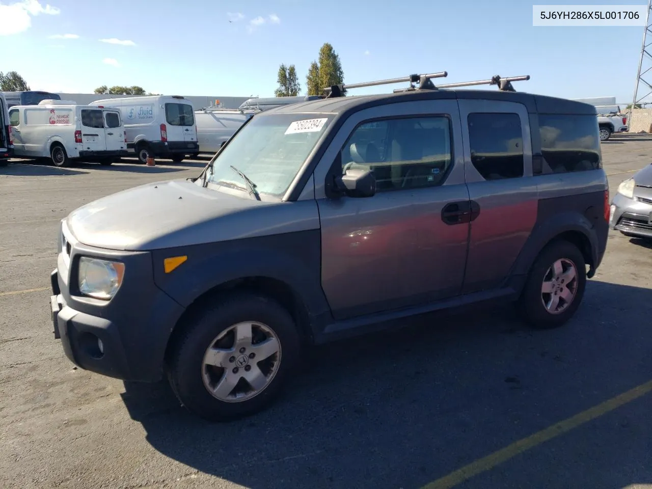 2005 Honda Element Ex VIN: 5J6YH286X5L001706 Lot: 78502394