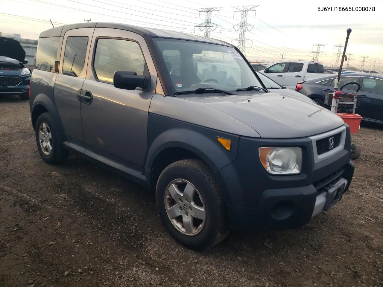 2005 Honda Element Ex VIN: 5J6YH18665L008078 Lot: 80302024