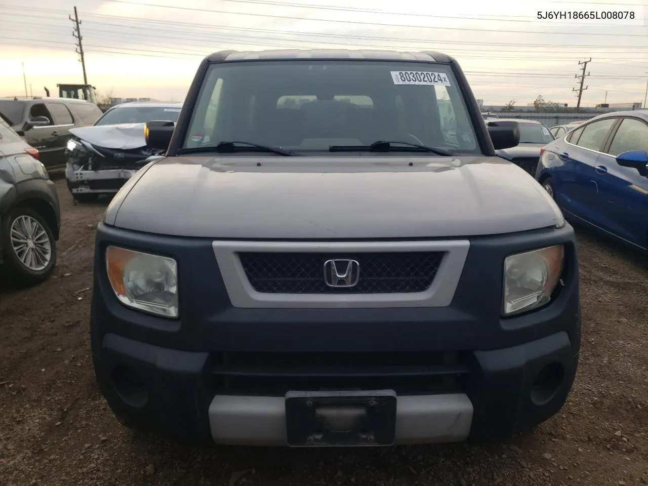 2005 Honda Element Ex VIN: 5J6YH18665L008078 Lot: 80302024