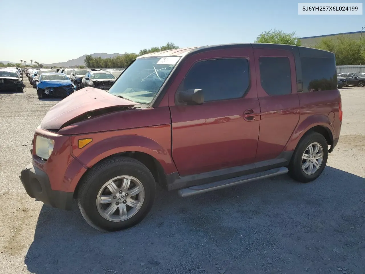 2006 Honda Element Ex VIN: 5J6YH287X6L024199 Lot: 58738254