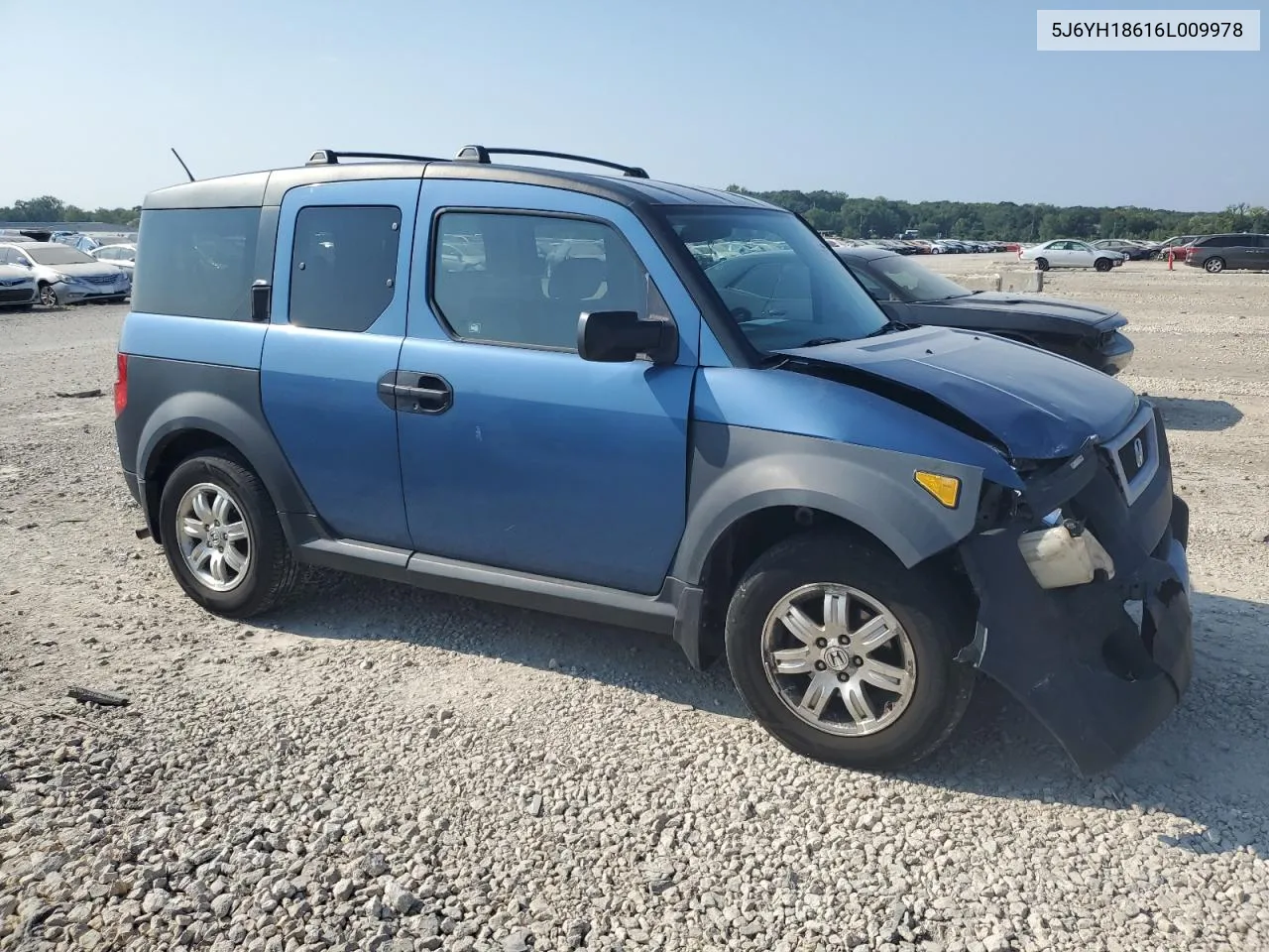 2006 Honda Element Ex VIN: 5J6YH18616L009978 Lot: 68461834