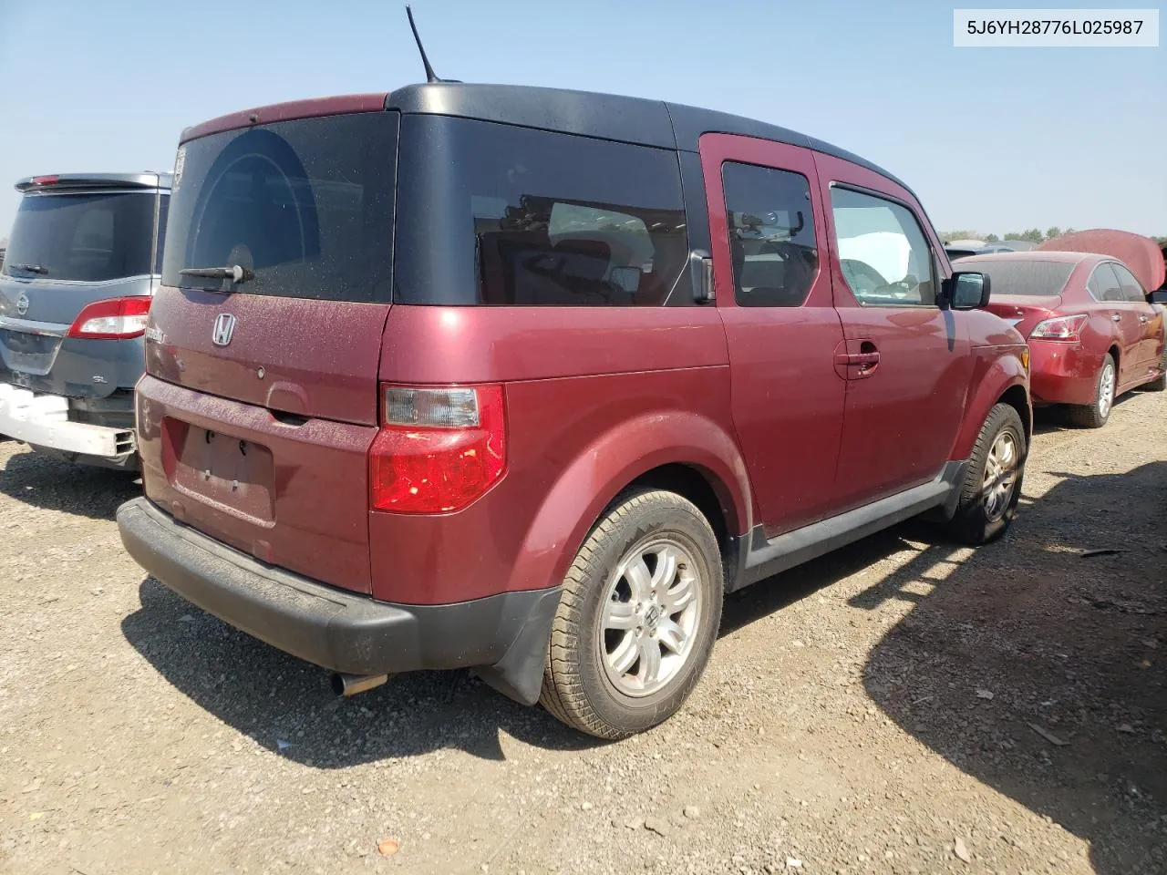 5J6YH28776L025987 2006 Honda Element Ex